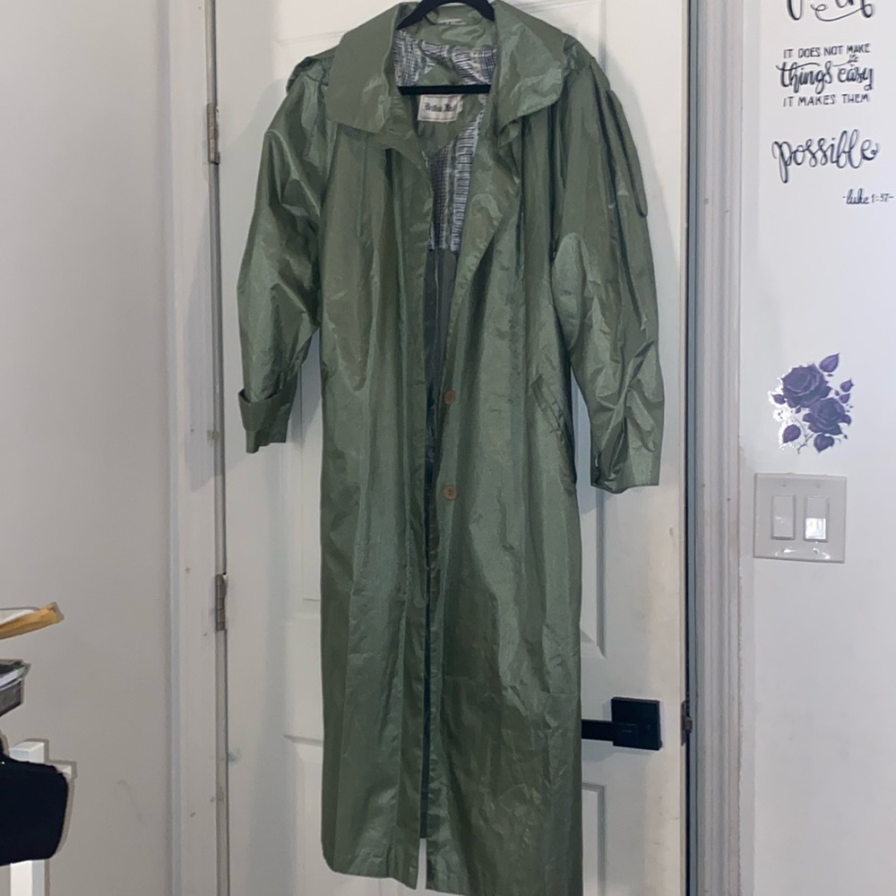 British Mist Long Rain Coat
